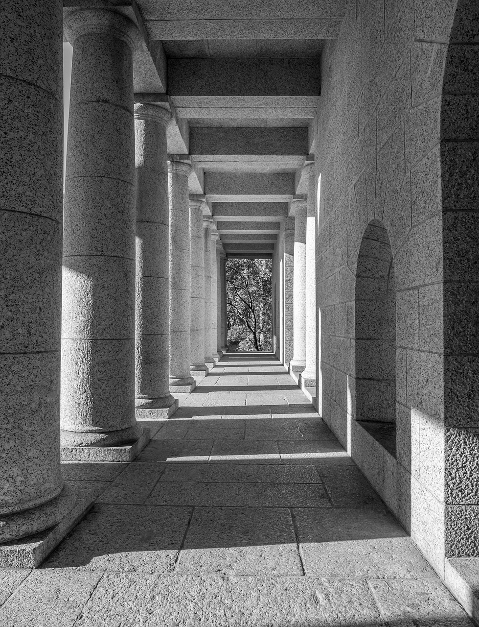rhodes memorial, architecture, building, column, stone, arch, columns, corridor, door, ancient, pillar, interior, colonnade, white, arches, wall, travel, africa, history, south africa, marble, granite, light, classic, arcade, gray door, gray history, gray memory, gray interior
